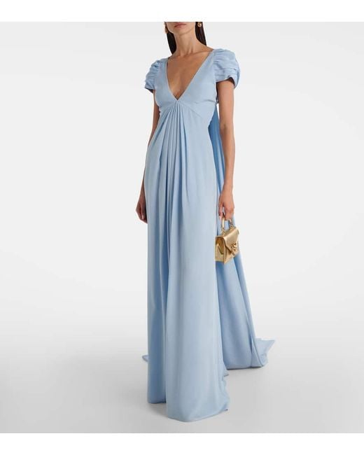 Markarian Blue Silk Gown
