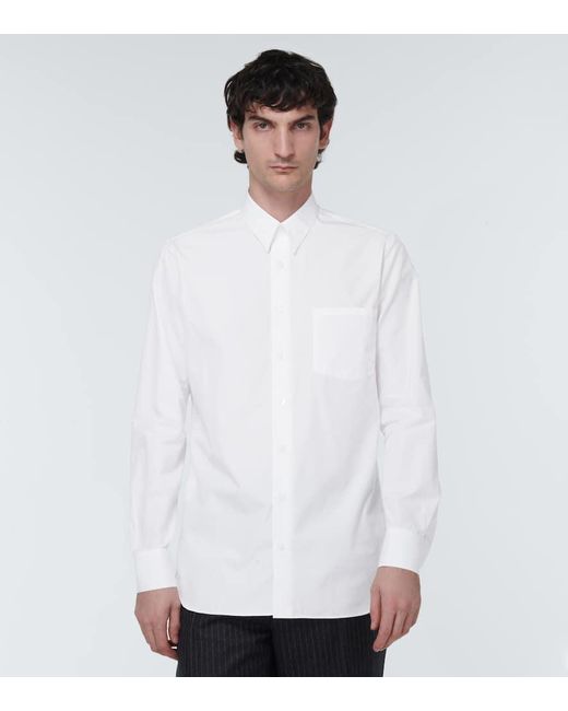 Lardini White Cotton Shirt for men