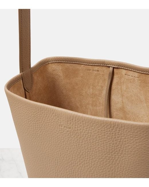 The Row Natural N/S Park Medium Leather Tote Bag