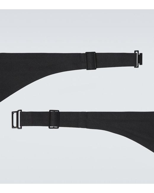 Rubinacci Black Silk Grosgrain Cummerbund for men