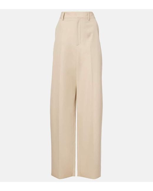 Tod's Natural Weite Hose Rufus Aus Wolle Und Baumwolle