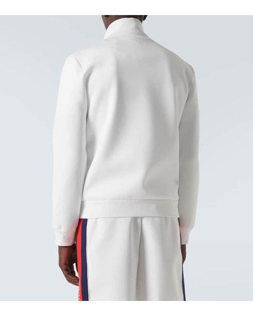 Giacca sportiva Web Stripe in tessuto tecnico di Gucci in White da Uomo