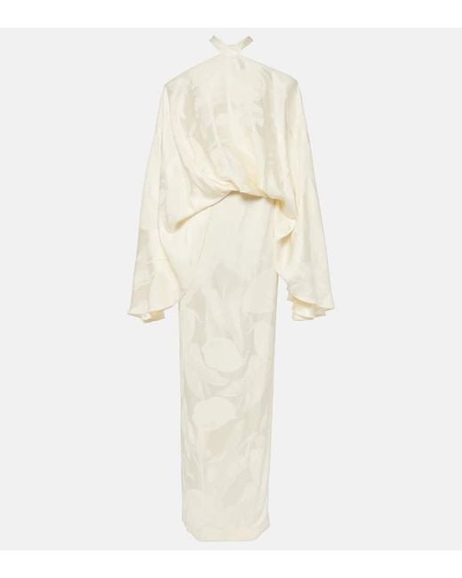‎Taller Marmo White Bridal Robe Cyclades Callass aus Jacquard