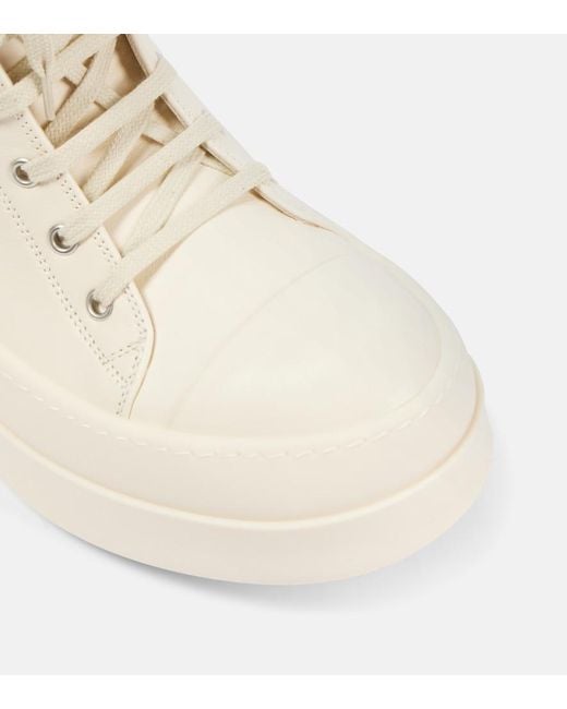 Rick Owens Natural High Top Sneaker