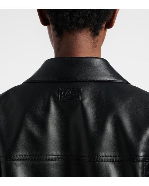 Loewe Black Leather Jacket