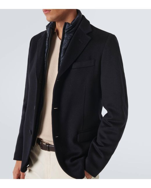 Herno Blue Cashmere Blazer for men