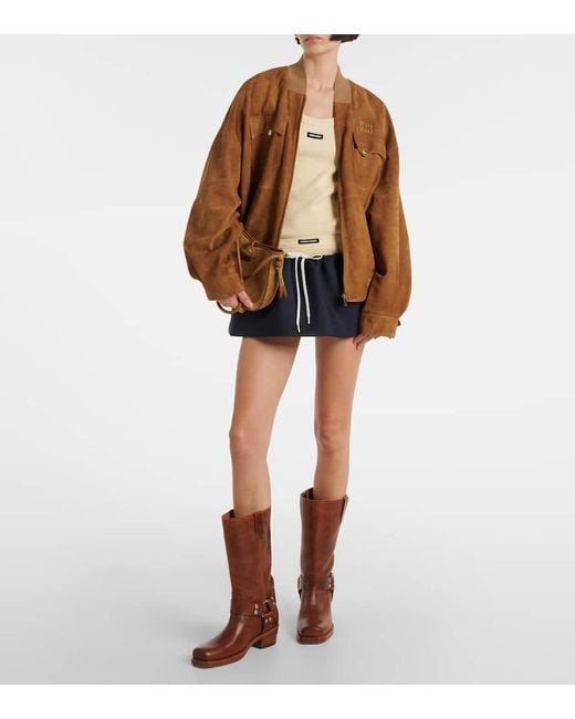 Paris Texas Brown Bikerstiefel Roxy 45 Aus Leder