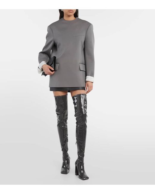 Cuissardes Marine Stretch 95 En Latex AMINA MUADDI en coloris Black