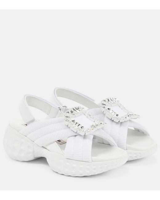 Roger Vivier White Run Light Sandals For