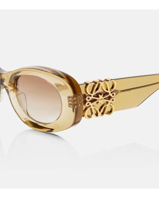 Loewe Brown Ovale Sonnenbrille Anagram