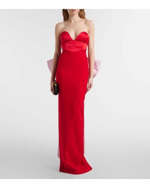 The New Arrivals Ilkyaz Ozel Red Vera Bustier Gown