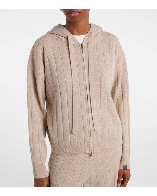 Sweat-Shirt A Capuche Rubiera En Cachemire Max Mara en coloris Natural