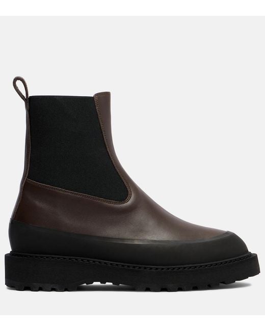 Le Monde Beryl Black Dolomite Leather Chelsea Boots