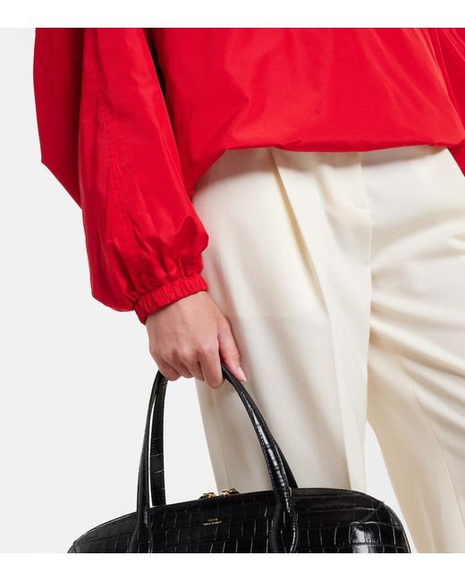 Rohe Red Hooded Oversized Jacket