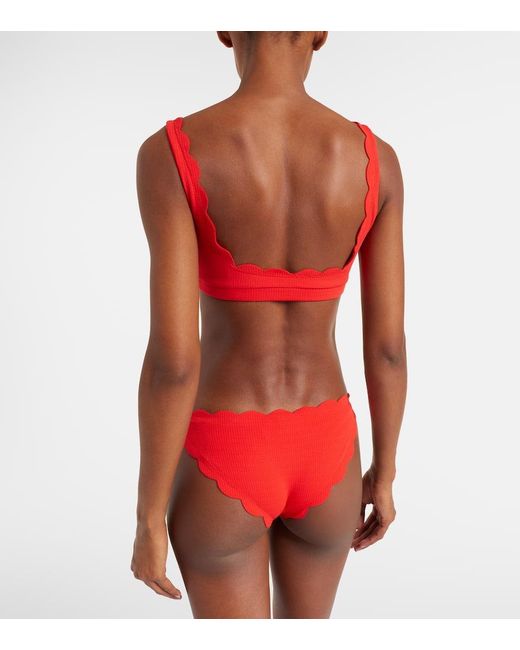Marysia Swim Red Bikini-Hoeschen Antibes