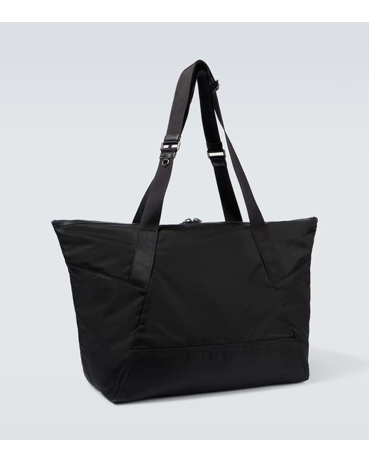 Prada Black Re-Nylon Leather-Trimmed Duffel Bag for men