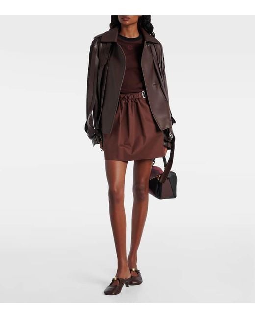 Loewe Brown T-Shirt Aus Einem Baumwollgemisch