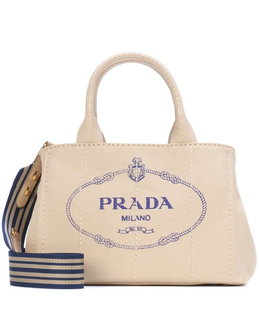 Prada Kanapat Canvas Tote Bag  Rent Prada Handbags for $55/month
