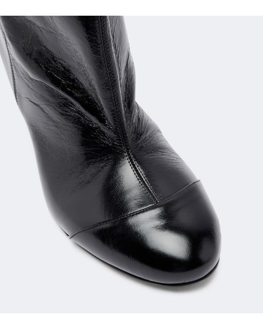 Isabel Marant Black Eldra Leather Ankle Boots