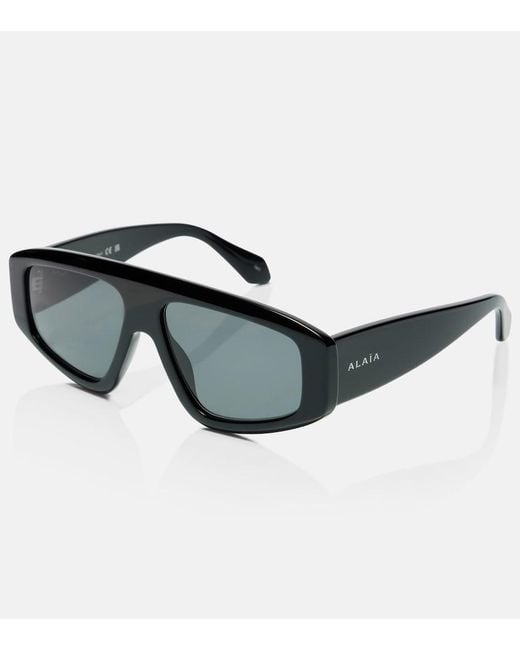 Alaïa Black Absolu Mask Sunglasses