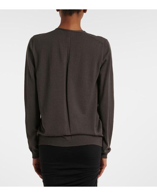Rick Owens Brown Extreme Virgin Wool Sweater