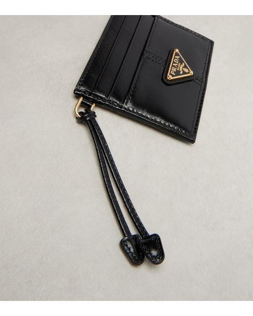 Prada Black Leather Card Holder