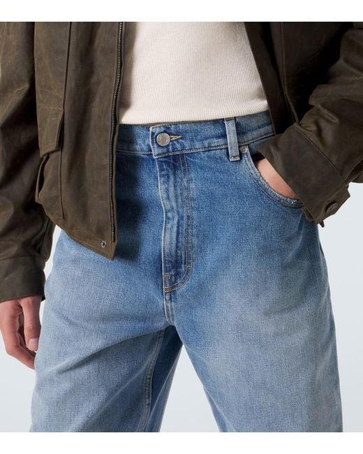 Calvin Klein Blue Faded Straight Jeans for men