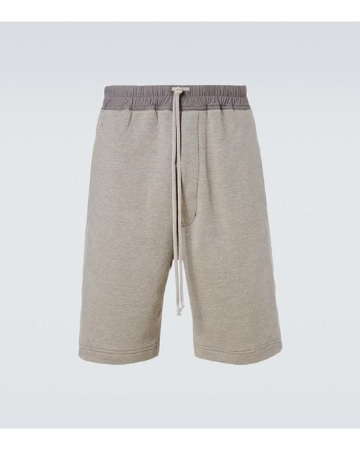 Rick Owens Gray Drkshdw Cotton-Blend Shorts for men