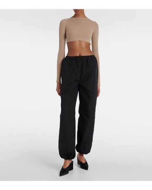Alaïa Blue Balloon Straight Pants