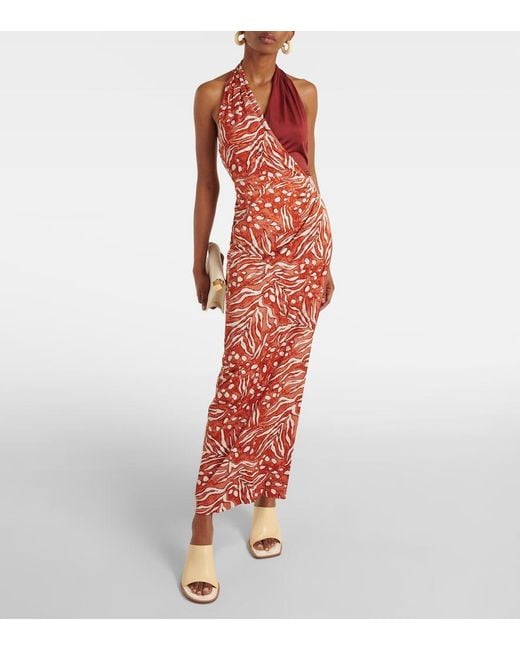 Diane von Furstenberg White Chase Jersey Wrap Dress