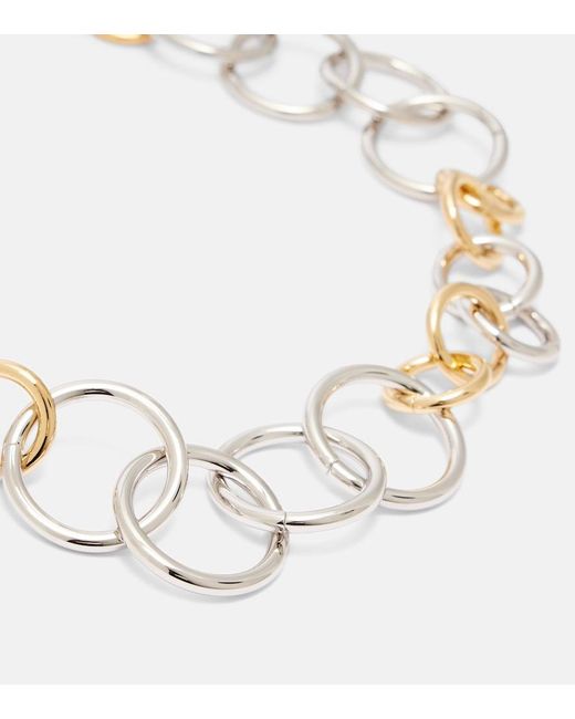 Jil Sander Metallic Plated Necklace