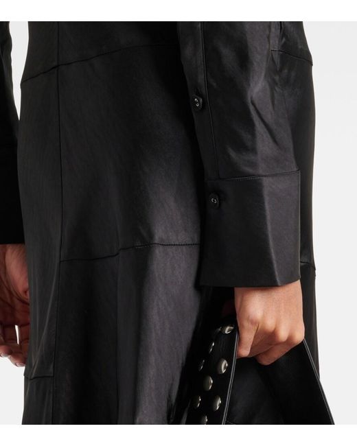 Proenza Schouler Black Label Amelie Satin Midi Dress