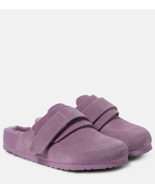 Birkenstock Purple X Tekla Nagoya Suede Slippers