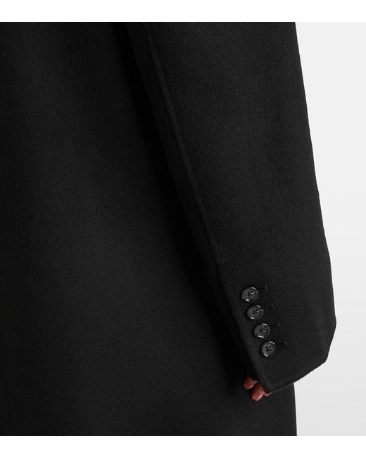 Manteau Noir En Melton Double Face Totême  en coloris Black