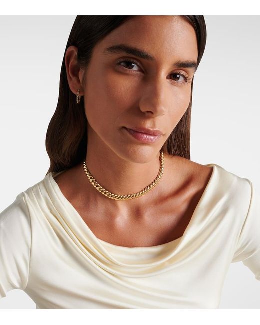 Choker Sculpted Cable di David Yurman in Metallic