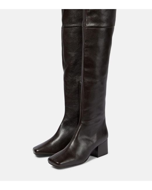 Botas Mosqueteras De Piel Lemaire de color Black