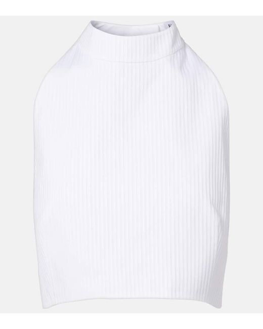 Alaïa White Top Aus Baumwolle