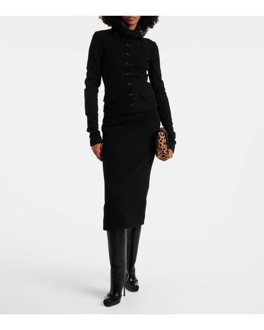 Christian Louboutin Black Stiefel Cassia Nodo Botta 100 Aus Leder