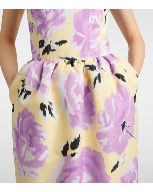 Patou Pink Floral Gown
