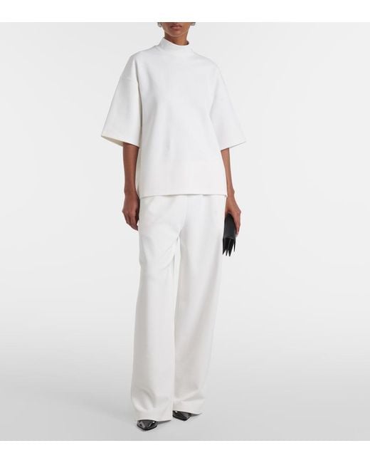 Wardrobe NYC White Semi Matte Top