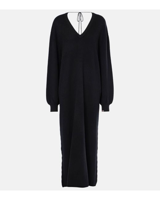 Extreme Cashmere Black N°259 Sheba Cashmere-blend Maxi Dress