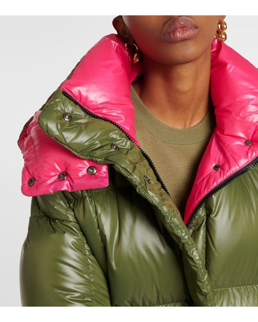 Moncler Green Parnaiba lange daunenjacke