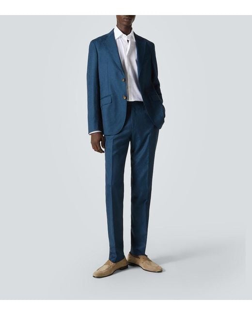 Etro White Roma Cotton Jacquard Shirt for men