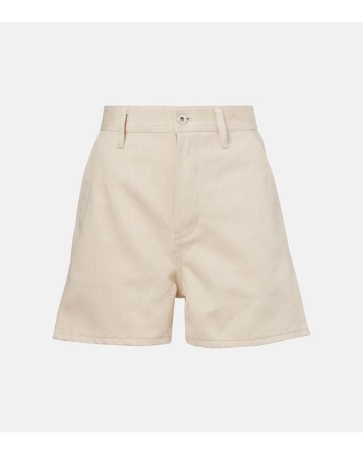 Jil Sander Natural Denim Shorts
