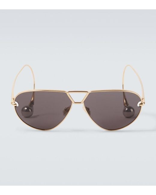 Bottega Veneta Multicolor Drop Aviator Sunglasses for men