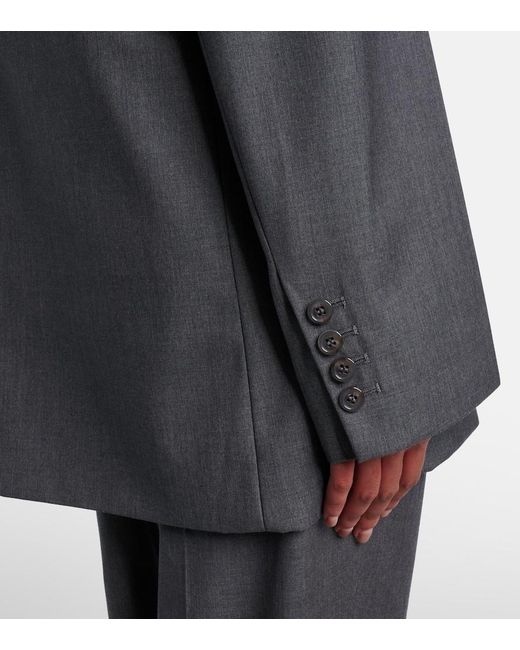 Frankie Shop Gray Gelso Oversized Blazer
