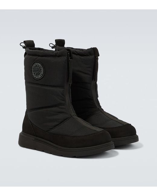 Canada Goose Black Crofton Fold Puffer Boots for men