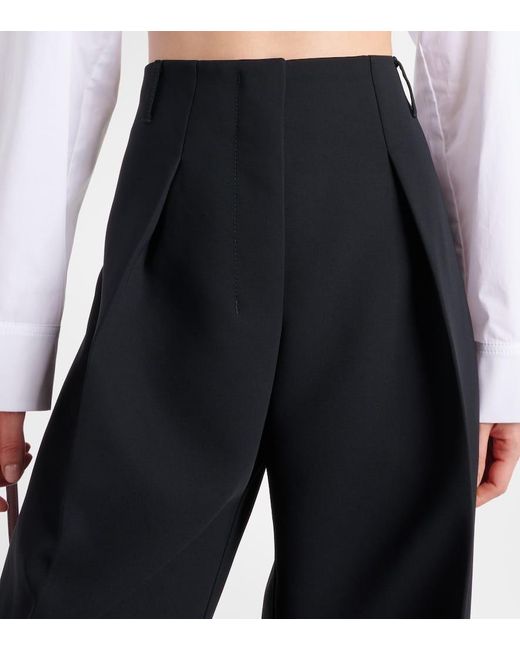 Jacquemus Blue Weite Hose Le Pantalon Ovalo