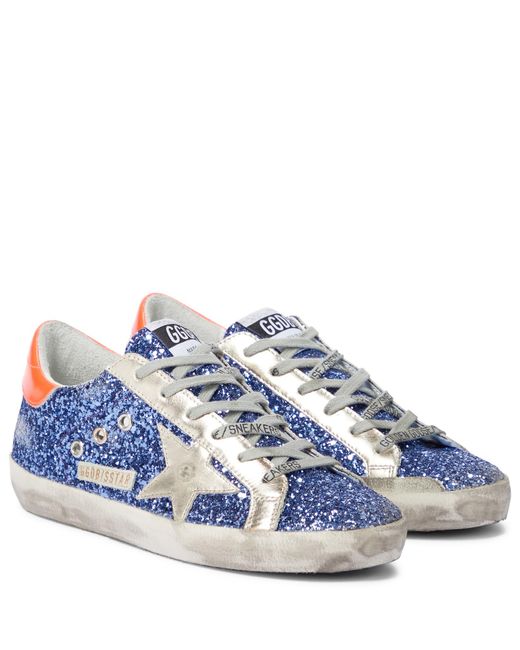 sparkly golden goose shoes