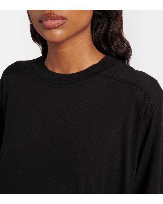 Rick Owens Black Walrus Oversized Cotton Jersey T-Shirt